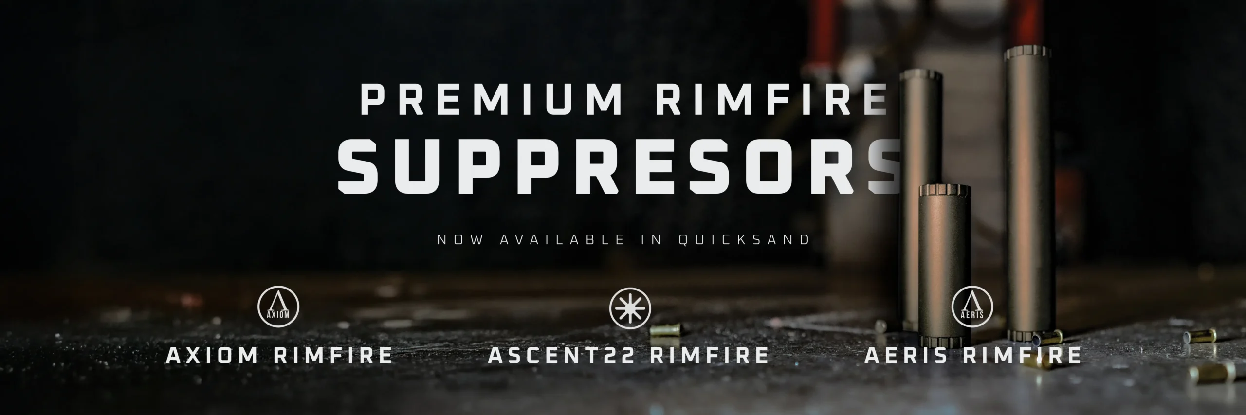 Banner Image of the Premium Rimfire Suppressors